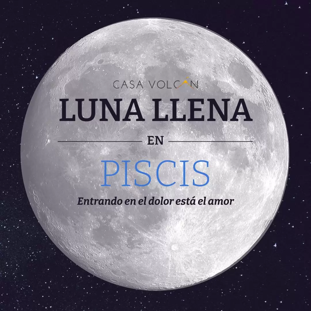 Luna llena en Piscis - Casa Volcan