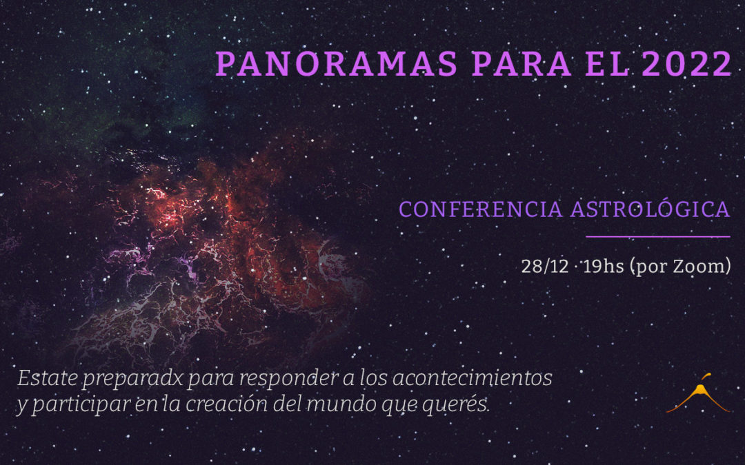 Panoramas 2022 – Conferencia astrológica