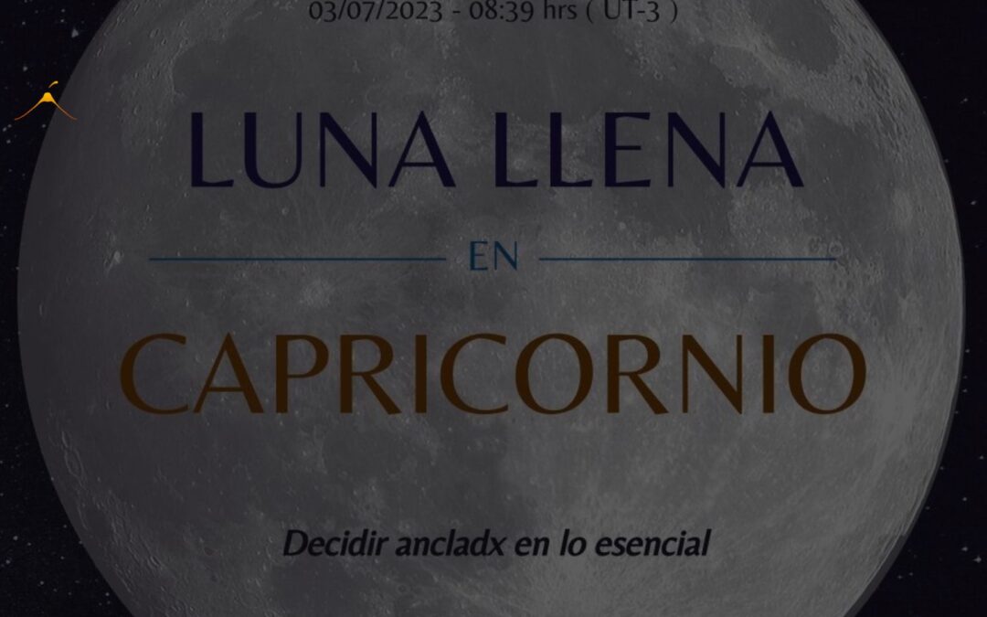 Luna llena en Capricornio 2023